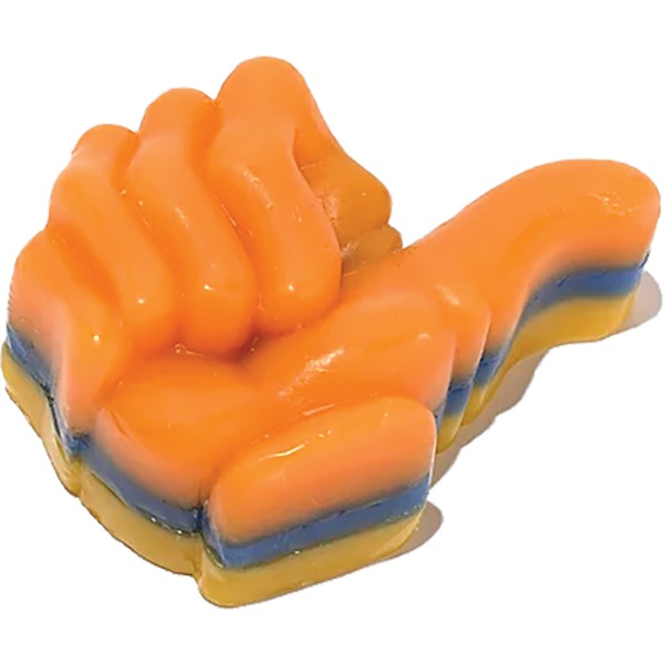 Bro Style Skateboards Thumbs Up Yellow / Blue / Orange Skate Wax