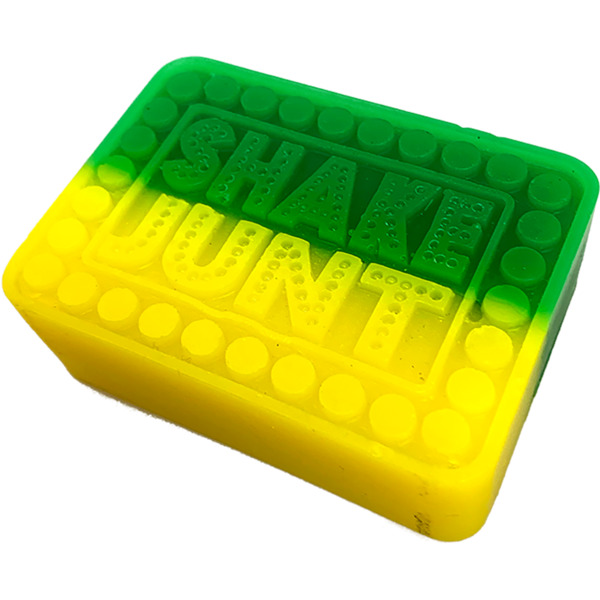 Shake Junt Box Logo Green / Yellow Curb Wax