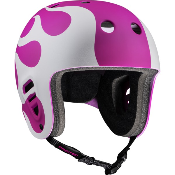 ProTec Full Cut Gonz Flame Pink / White Full Cut Skate Helmet - X-Small / 20.5" - 21.3"