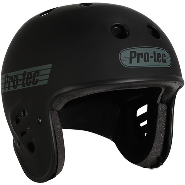 ProTec Skateboard Pads Classic Matte Black Full Cut Skate Helmet - Large / 22.8" - 23.6"