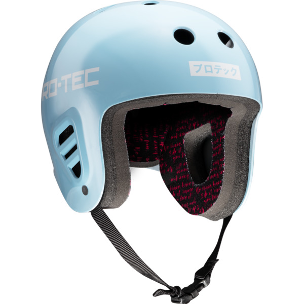 ProTec Skateboard Pads Sky Brown Full Cut Light Blue / White Full Cut Skate Helmet - X-Small / 20.5" - 21.3"