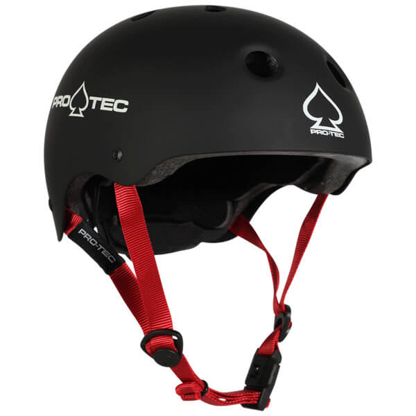 ProTec Skateboard Pads Jr. Classic CPSC Matte Black Skate Helmet - (Certified) - Small / 21.3" - 22"