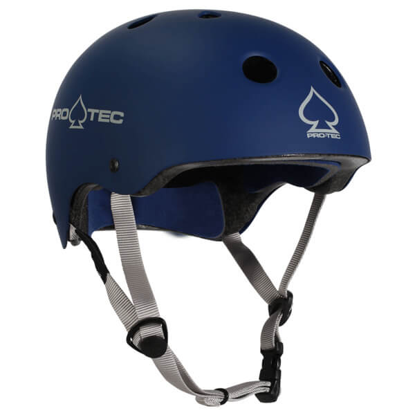 ProTec Skateboard Pads Classic CPSC Matte Blue Skate Helmet - (Certified) - Medium / 22" - 22.8"