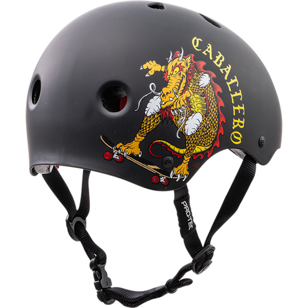 ProTec Steve Caballero Classic Black / Red Skate Helmet - (Certified) - Small / 21.3" - 22"