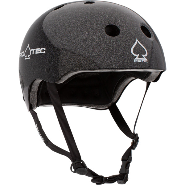 ProTec Classic Black Metal Flake Skate Helmet CPSC Certified XSmall