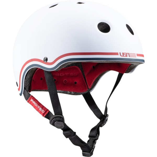 ProTec Skateboard Pads Classic USA White Skate Helmet - (Certified) - X-Small / 20.5" - 21.3"