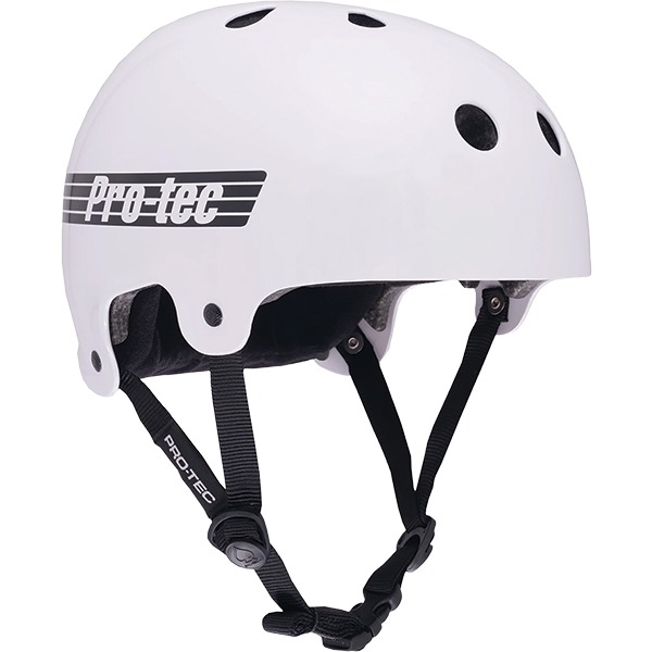 ProTec Skateboard Pads Low Pro Old School Gloss White Skate Helmet - (Certified) - Large / X-Large 22.44" - 23.62" ProTec Skateboard Pads Low Pro Old School Gloss White Skate Helmet - (Certified) - Large / X-Large 22.44" - 23.62"
