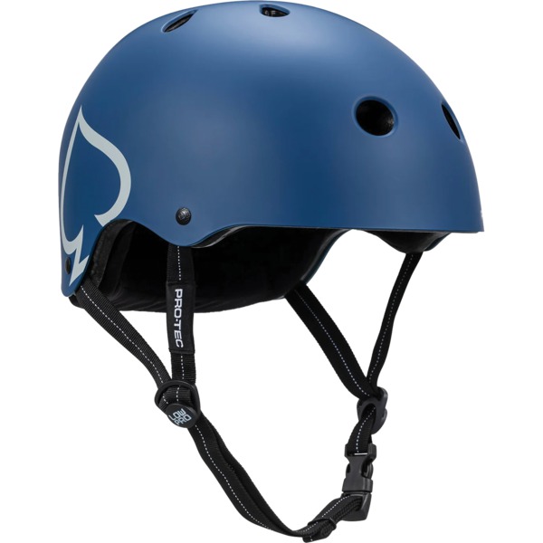 ProTec Skateboard Pads Low Pro Matte Blue Skate Helmet - (Certified) - XL/XXL 23.5" - 24.5"