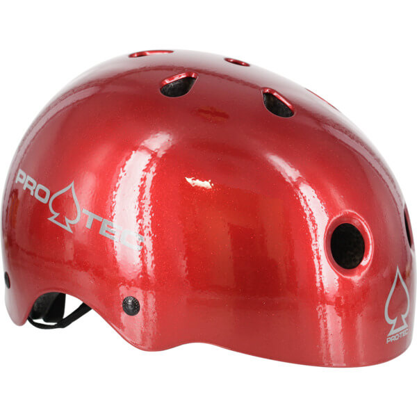 ProTec Skateboard Pads Classic CPSC Red Flake Skate Helmet - (Certified) - X-Large / 23.6" - 24.4"