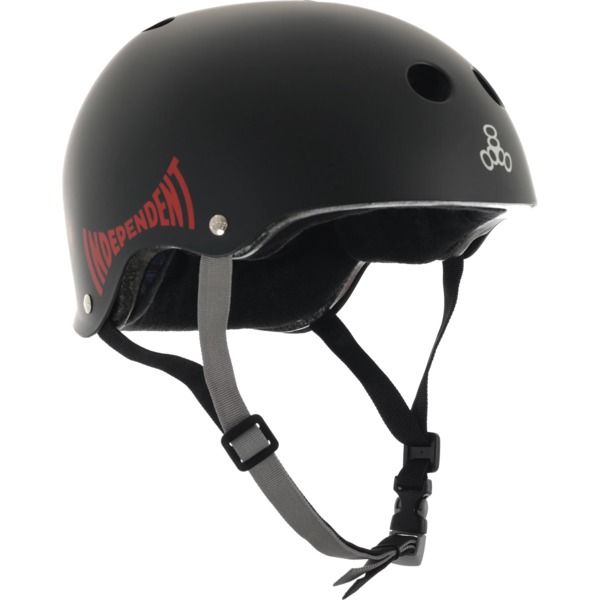 Triple 8 Skateboard Pads Certified Sweatsaver Independent Black / Red Skate Helmet CPSC Certified - XS/S 20" - 21.25"