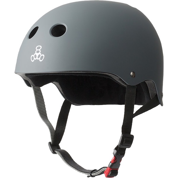 Triple 8 Skateboard Pads Sweatsaver Carbon Rubber Skate Helmet - (Certified) - XL/XXL 23.5" - 24.5"