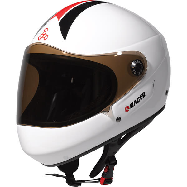 NEW Triple 8 Downhill Racer Helmet Gloss with EPS Liner 
