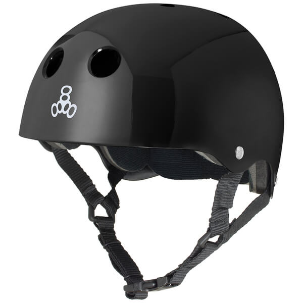 Triple 8 Skateboard Pads Standard Liner Black Glossy Skate Helmet - Medium / 21.4" - 22" Triple 8 Skateboard Pads Standard Liner Black Glossy Skate Helmet - Medium / 21.4" - 22"