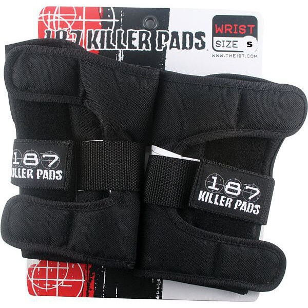 187 Killer Pads Black Wrist Guards - Small