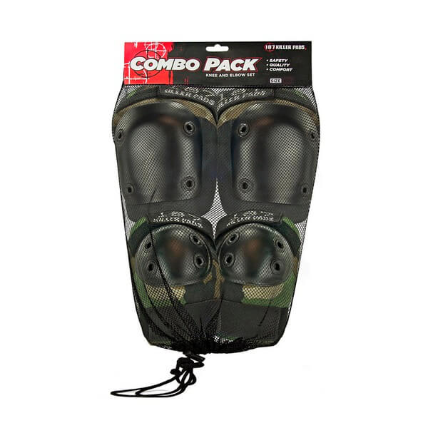 187 Killer Pads Combo Pack Camo Knee & Elbow Pad Set - X-Small