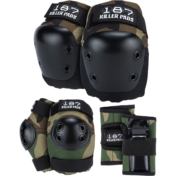 187 Killer Pads Adult Six Pack Camo Knee, Elbow, Wrist Set - X-Large 187 Killer Pads Adult Six Pack Camo Knee, Elbow, Wrist Set - X-Large