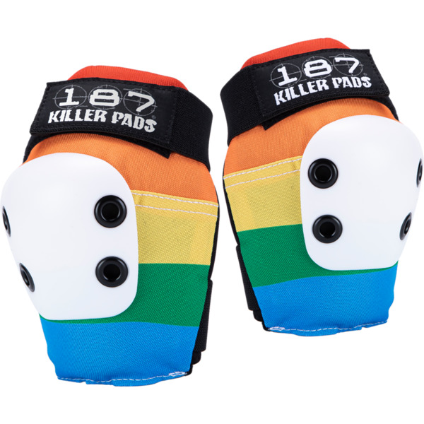 187 Killer Pads Slim Rainbow Elbow Pads - Small