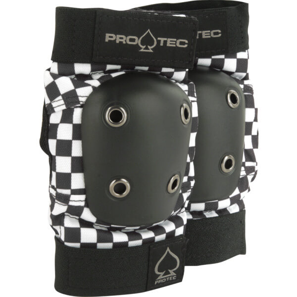 ProTec Skateboard Pads Street Checker Black & White Elbow Pads - Large