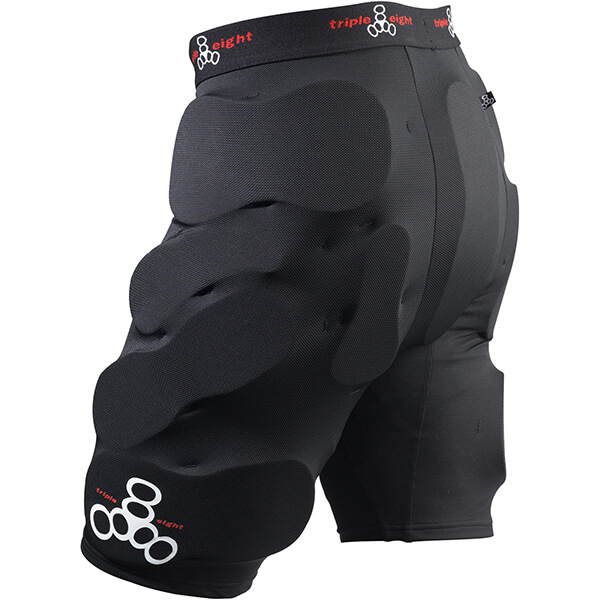 Triple 8 Skateboard Pads Bumsaver Black Hip Pads - Large