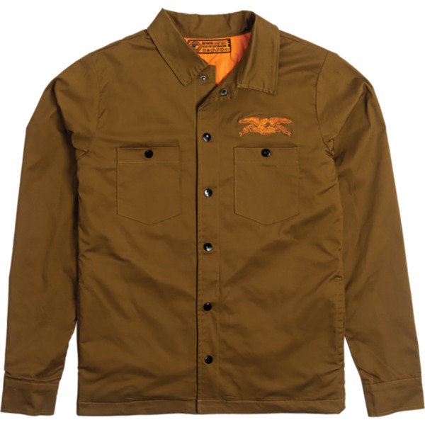 Anti Hero Skateboards Hecho Por Skate Men's Jacket in Brown