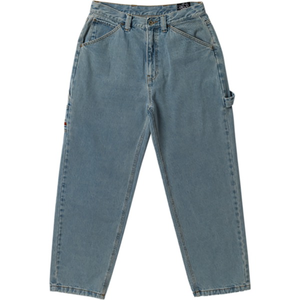 Krooked Skateboards Koffin Carpenter Bleached Denim Men's Pants - 40 Krooked Skateboards Koffin Carpenter Bleached Denim Men's Pants - 40