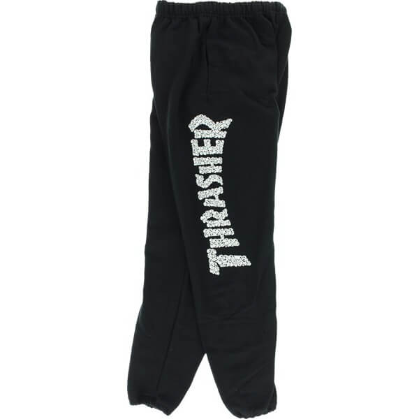 thrasher sweatpants black
