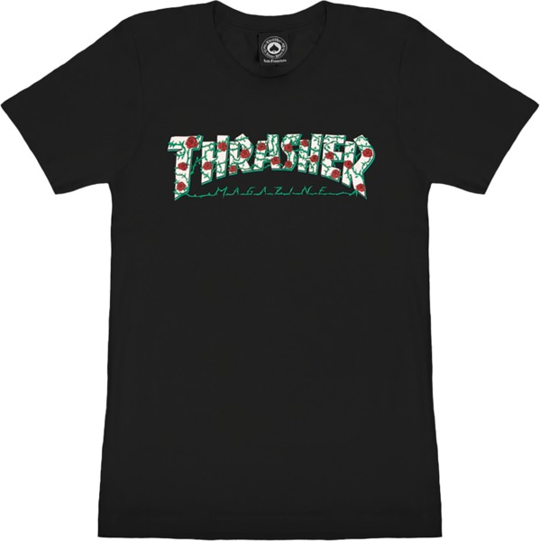 Thrasher Magazine Roses Logo Women's T-Shirt