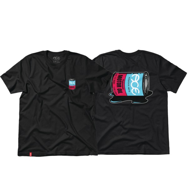 Ace Trucks MFG. Oil Spill Black Men's Short Sleeve T-Shirt - Small