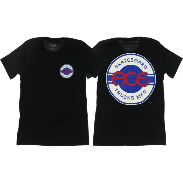 Ace Trucks MFG. Seal Logo Black Men's Short Sleeve T-Shirt - Small