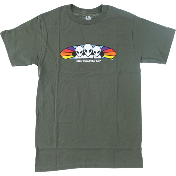 Alien Workshop Skateboards Spectrum Men's Short Sleeve T-Shirt in Olive