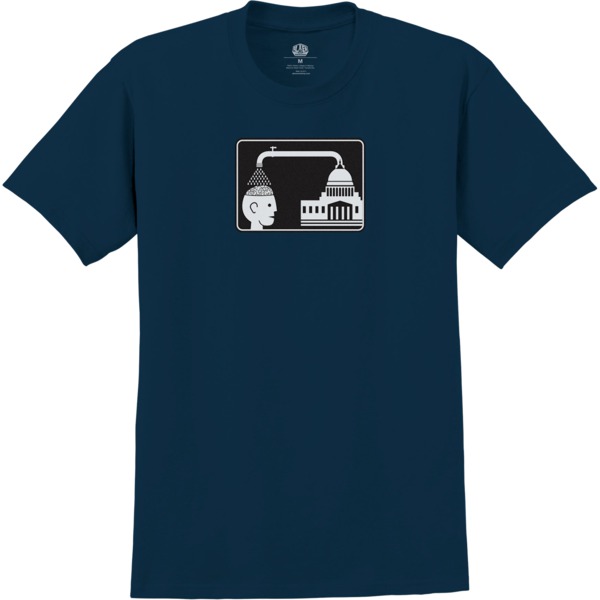 Alien Workshop Skateboards Brainwash Navy Men's Short Sleeve T-Shirt - Medium