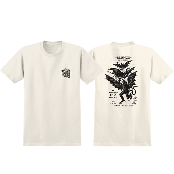 Anti Hero Skateboards Carneles Blanco Cream / Black Men's Short Sleeve T-Shirt - X-Large