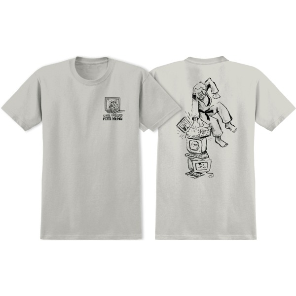 Anti Hero Skateboards I Hate Computers Ice Grey Men's Short Sleeve T-Shirt - Small