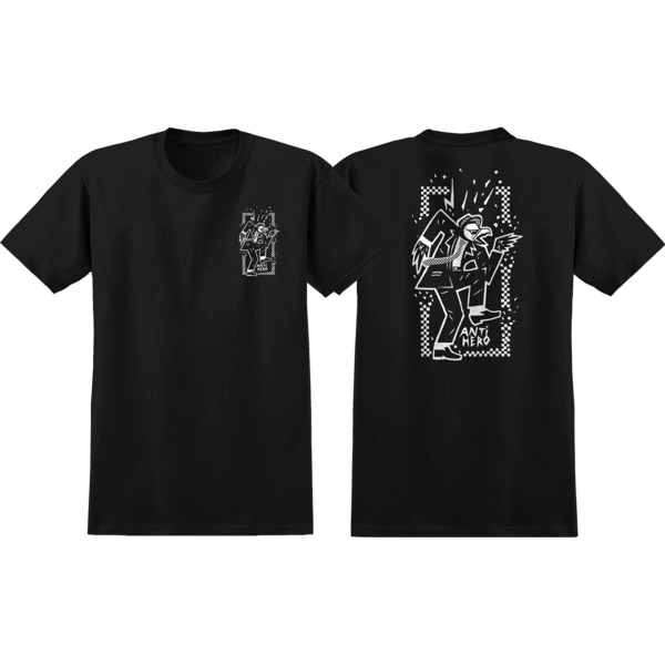 Anti Hero Skateboards Rude Bwoy Men's Short Sleeve T-Shirt in Black / White