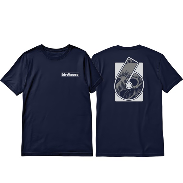 Birdhouse Skateboards Hidden Navy Men's Short Sleeve T-Shirt - Large Birdhouse Skateboards Hidden Navy Men's Short Sleeve T-Shirt - Large