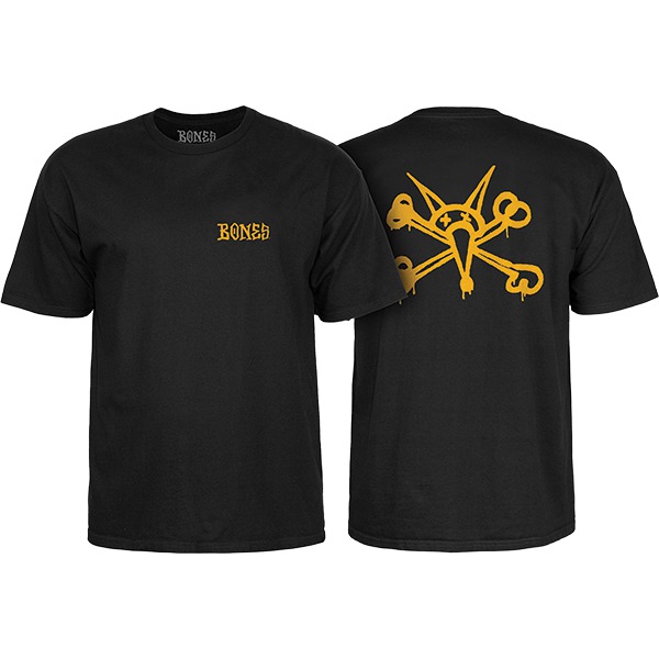 Bones Wheels Wheels Vato Black Men's Short Sleeve T-Shirt - Small Bones Wheels Wheels Vato Black Men's Short Sleeve T-Shirt - Small