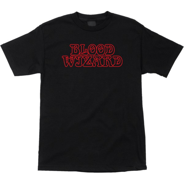 Blood Wizard Skateboards Outline Logo Men's Short Sleeve T-Shirt