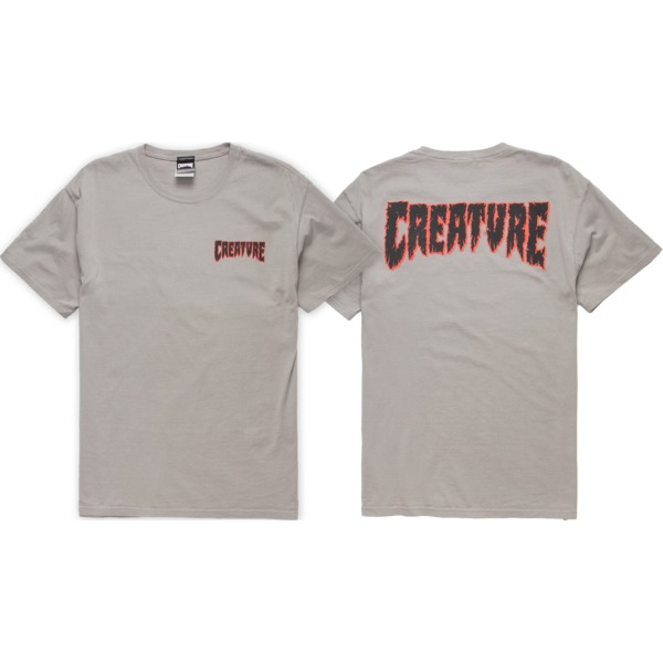 Creature Skateboards Slaughter Outline Men's Short Sleeve T-Shirt in Concrete Grey