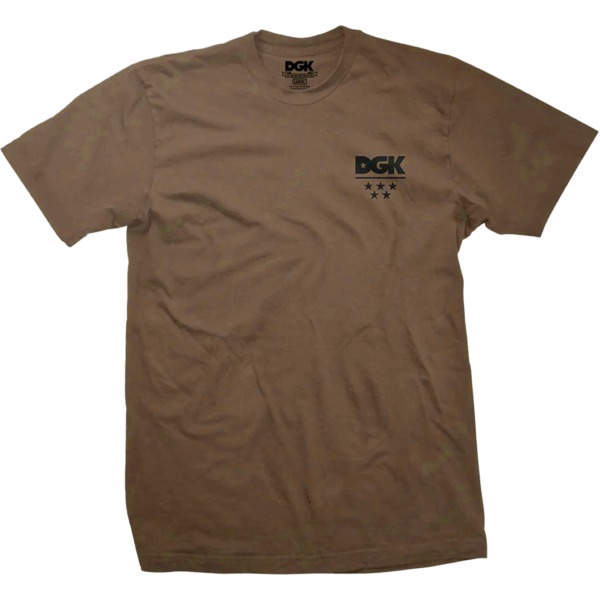 DGK Skateboards All Star Mini Logo Dark Chocolate Men's Short Sleeve T-Shirt - XX-Large