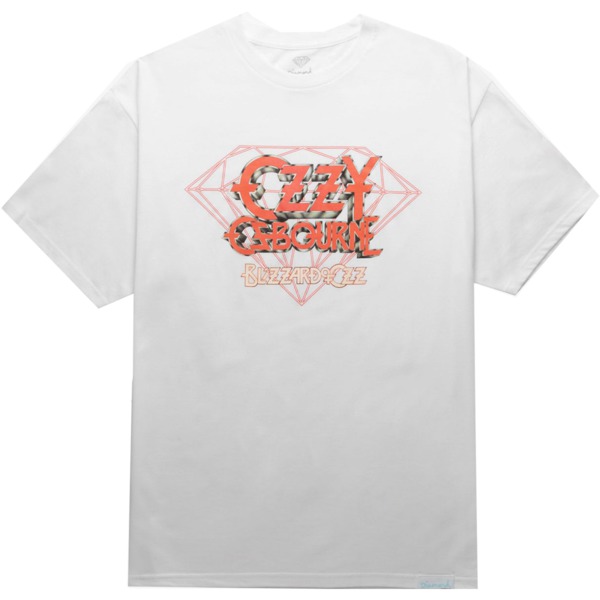 Diamond Supply Co Ozzy Osbourne White Men's Short Sleeve T-Shirt - Medium