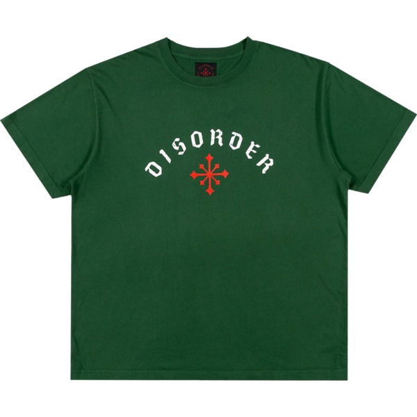 Disorder Skateboards Arch Logo Men's Short Sleeve T-Shirt in Olive