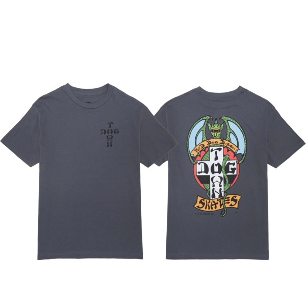 Dogtown Skateboards Red Dog OG 70's Charcoal Men's Short Sleeve T-Shirt - X-Large