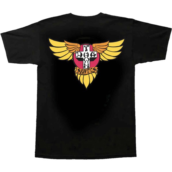 Dogtown Skateboards Wings 70's Black Men's Short Sleeve T-Shirt - X-Large