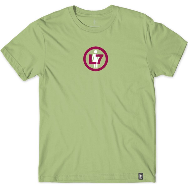 Girl Skateboards L7 Logo Pistachio Green Men's Short Sleeve T-Shirt - Large