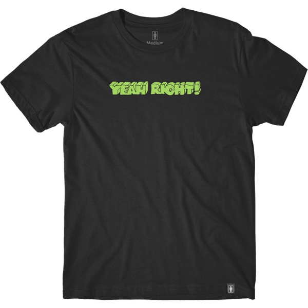 Girl Skateboards Yeah Right Black Men's Short Sleeve T-Shirt - Small