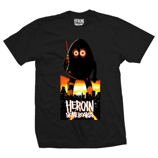 Heroin Skateboards Apocalypse Black Men's Short Sleeve T-Shirt - X-Large
