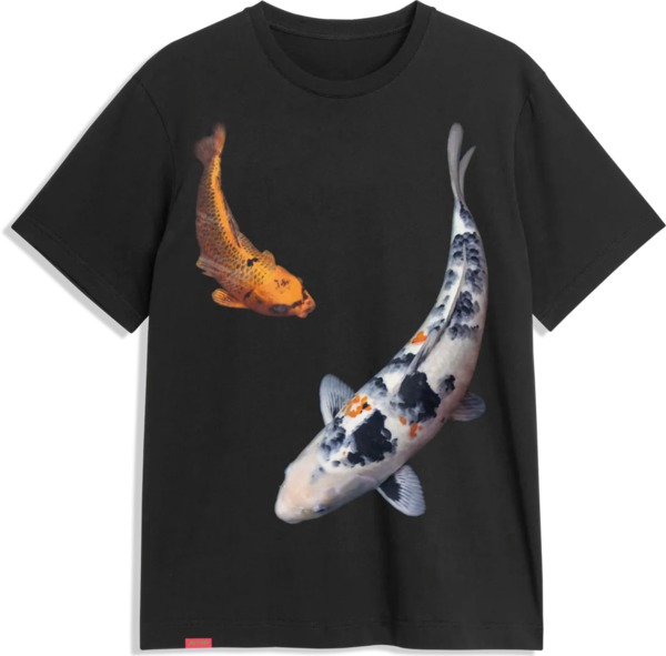 Jacuzzi Unlimited Skateboards Koi Men's Short Sleeve T-Shirt in Black