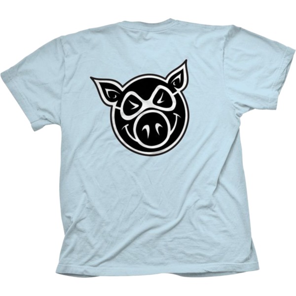 Pig Wheels Head Pool Light Blue Men's Short Sleeve T-Shirt - Medium