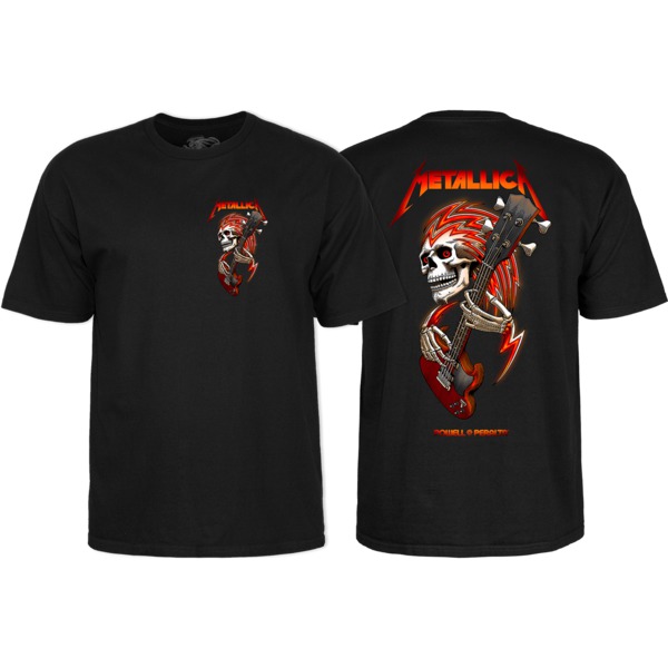 Powell Peralta Metallica Black Men's Short Sleeve T-Shirt - Small