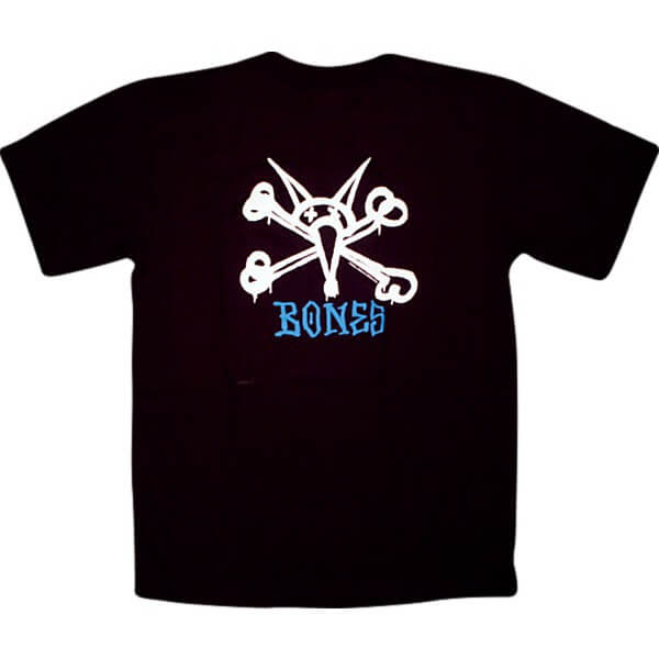 Powell Peralta Rat Bones Black Men's Short Sleeve T-Shirt - Small